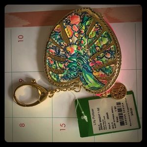 NWT leather zippered Lily Pulitzer coin purse